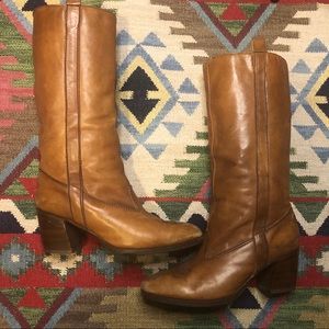 Vintage 1970s stovepipe Whiskey Boots Boho 8.5